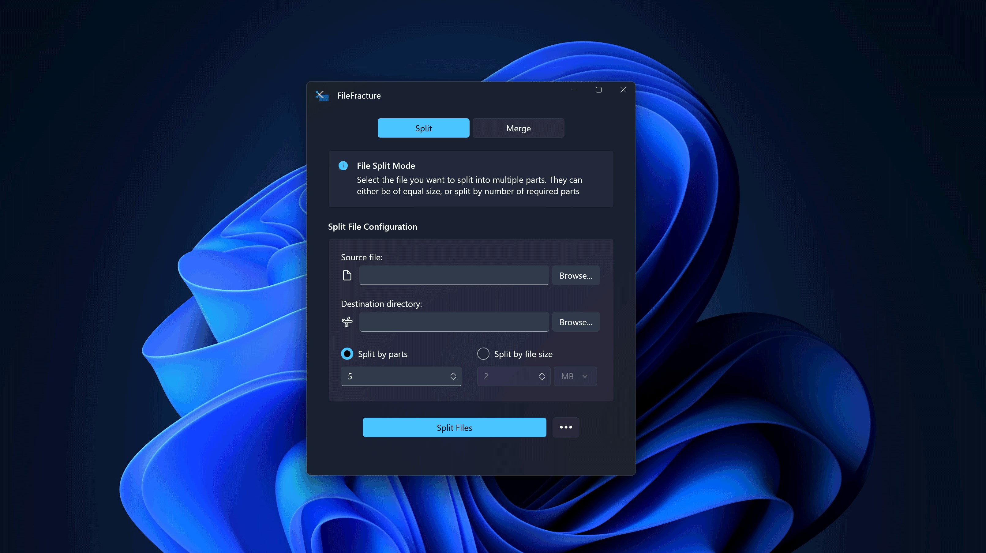 File Splitter and Unsplitter